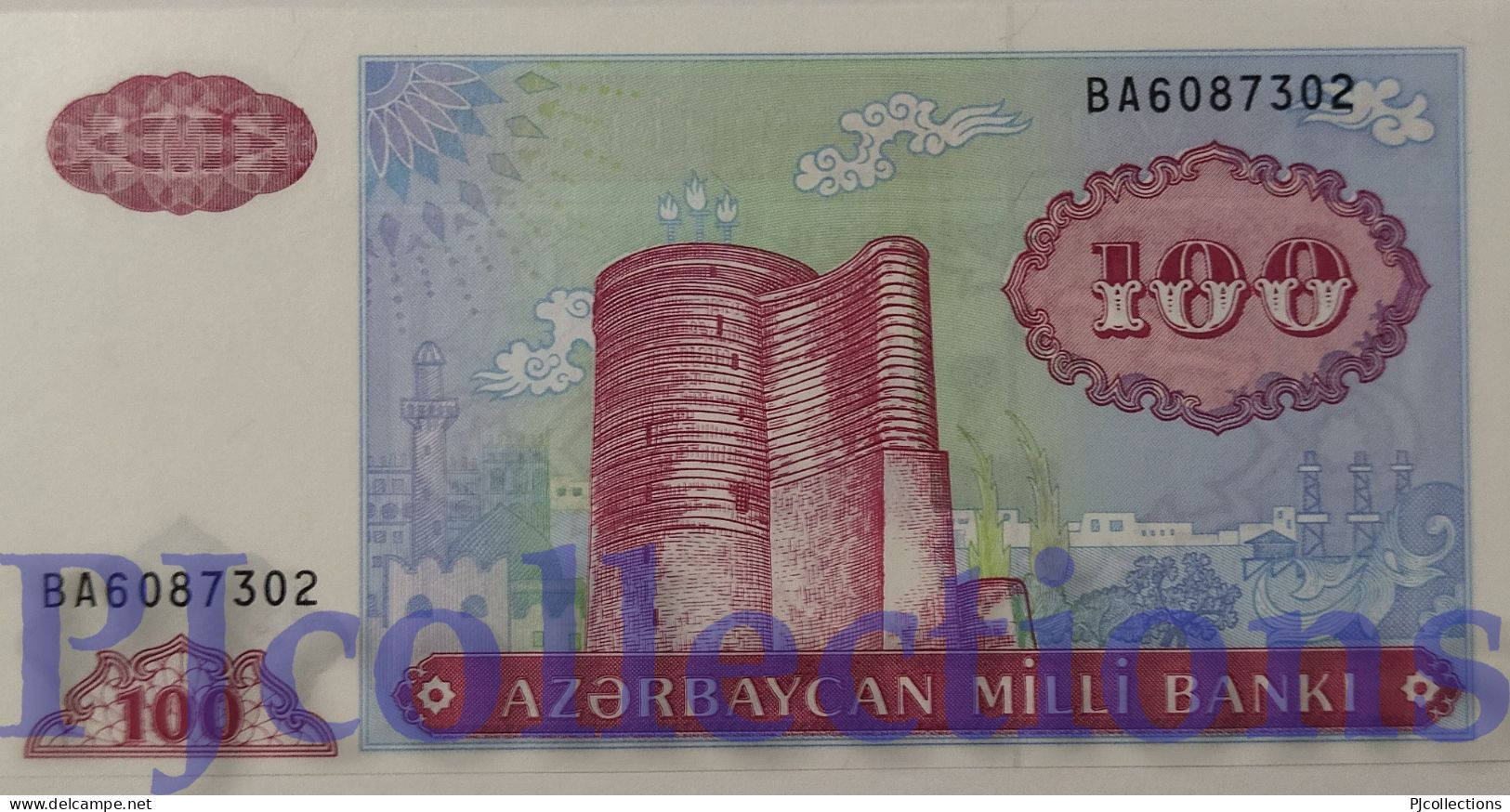 AZERBAIJAN 100 MANAT 1993 PICK 18b UNC - Azerbaïjan