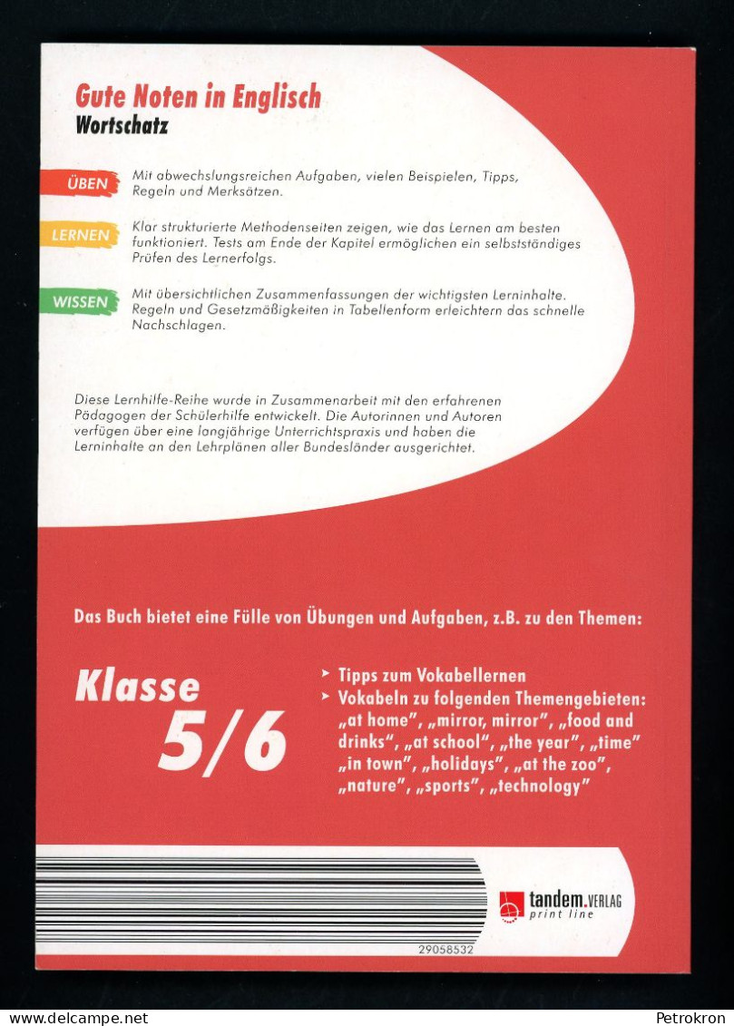 Schülerhilfe Englisch Sekundarstufe 1 Klasse 5 / 6 Üben Wortschatz Grammatik - School Books