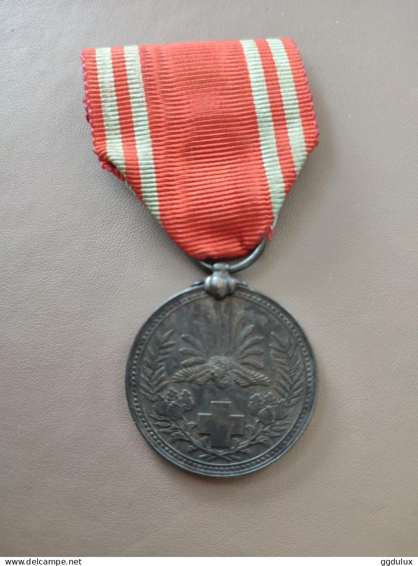 Médaille Japon - Croix Rouge Impériale Japonaise Argent - Autres & Non Classés