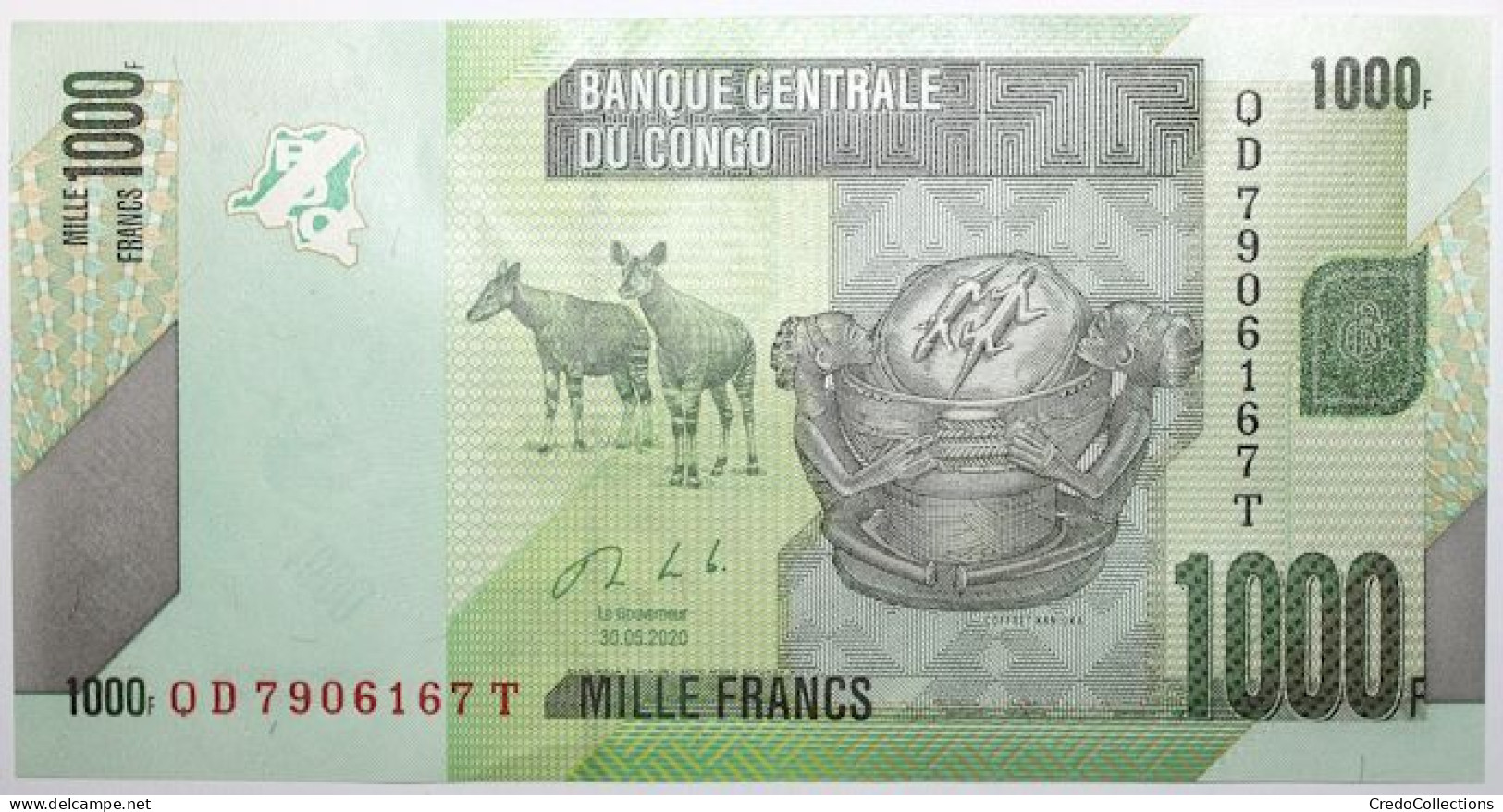Congo (RD) - 1000 Francs - 2020 - PICK 101c - NEUF - Democratische Republiek Congo & Zaire