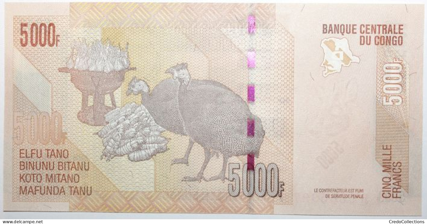 Congo (RD) - 5000 Francs - 2020 - PICK 102c - NEUF - Demokratische Republik Kongo & Zaire