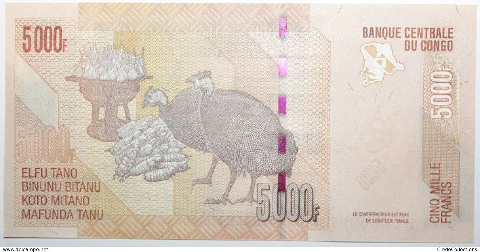 Congo (RD) - 5000 Francs - 2020 - PICK 102c - NEUF - République Démocratique Du Congo & Zaïre