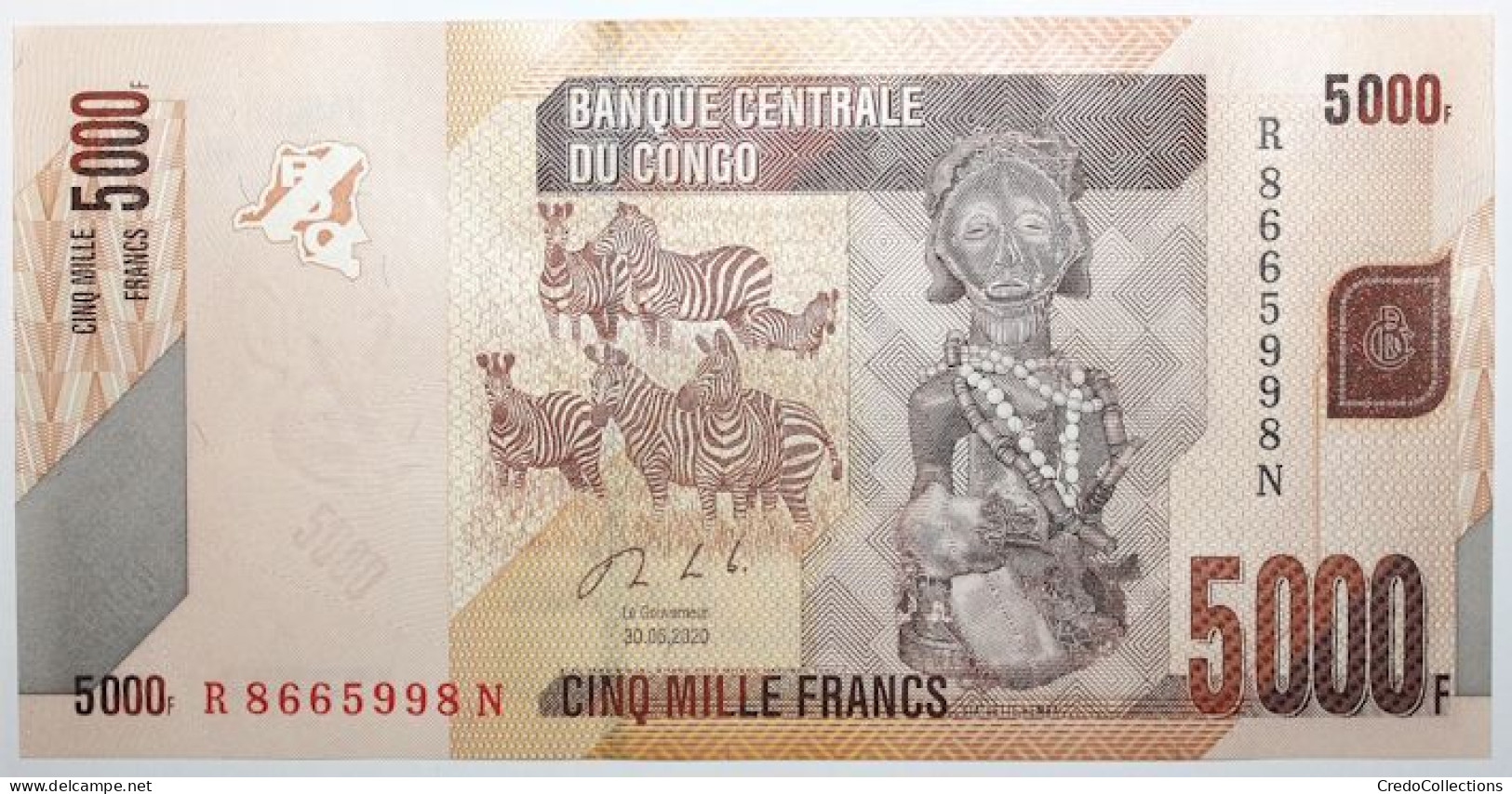 Congo (RD) - 5000 Francs - 2020 - PICK 102c - NEUF - Democratic Republic Of The Congo & Zaire