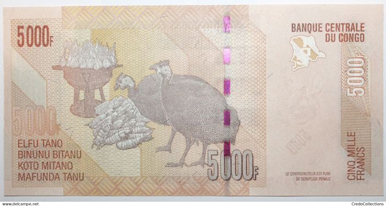 Congo (RD) - 5000 Francs - 2020 - PICK 102c - NEUF - República Democrática Del Congo & Zaire