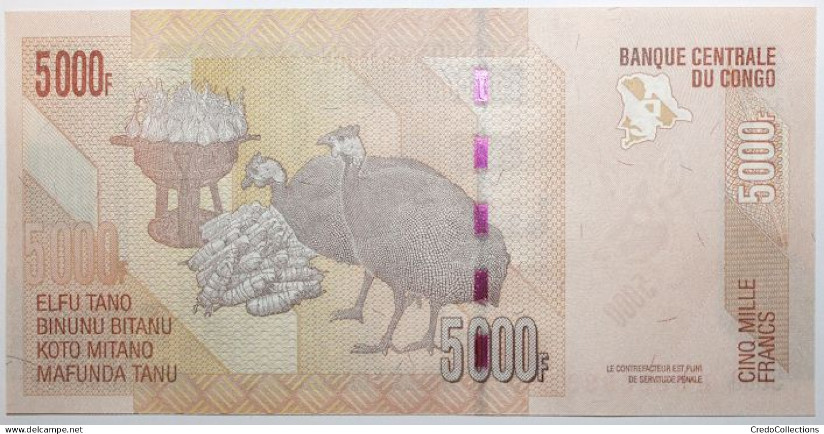 Congo (RD) - 5000 Francs - 2020 - PICK 102c - NEUF - République Démocratique Du Congo & Zaïre