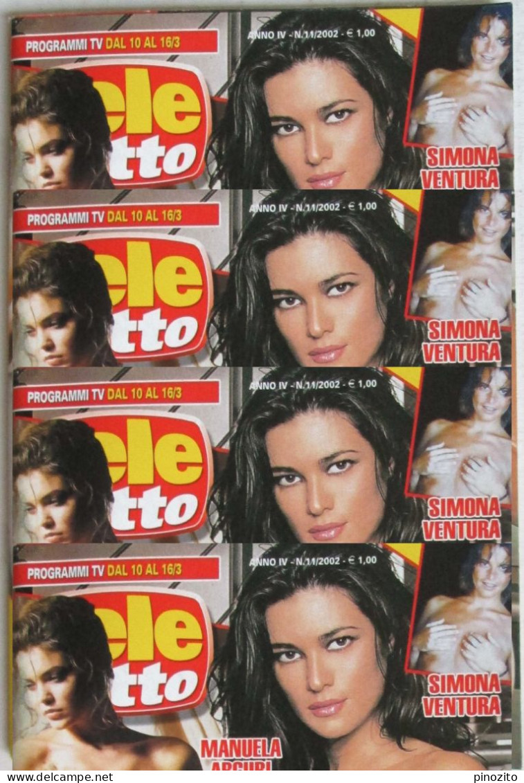 TELETUTTO 11 2002 Manuela Arcuri Vittoria Belvedere Luisa Corna Ilaria Achilli - Television