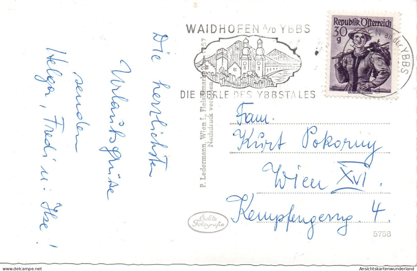 Sommerfrische Waidhofen A. D. Ybbs 1959 Gesamtansicht (12987) - Waidhofen An Der Ybbs