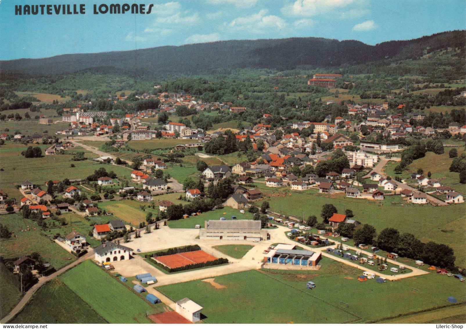 HAUTEVILLE LOMPNES (Ain) Vue Générale Aérienne Cpm GF ± 1980 - Hauteville-Lompnes