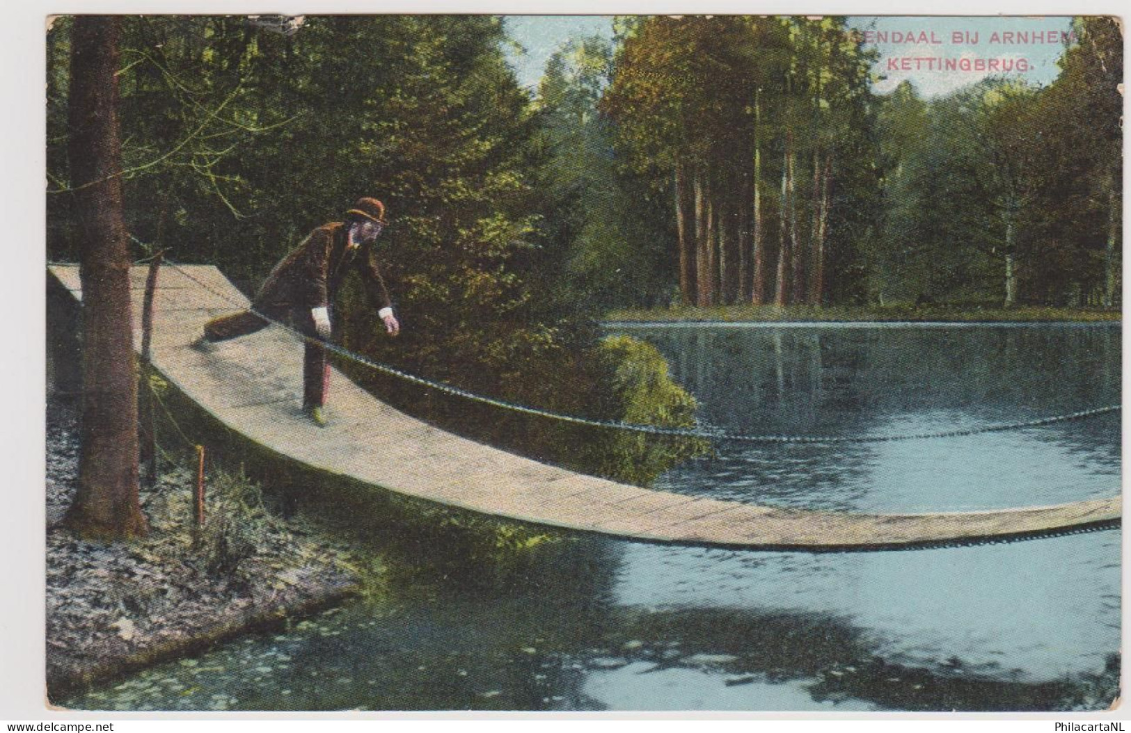 Arnhem - Kettingbrug Rosendaal - 1916 - Velp / Rozendaal