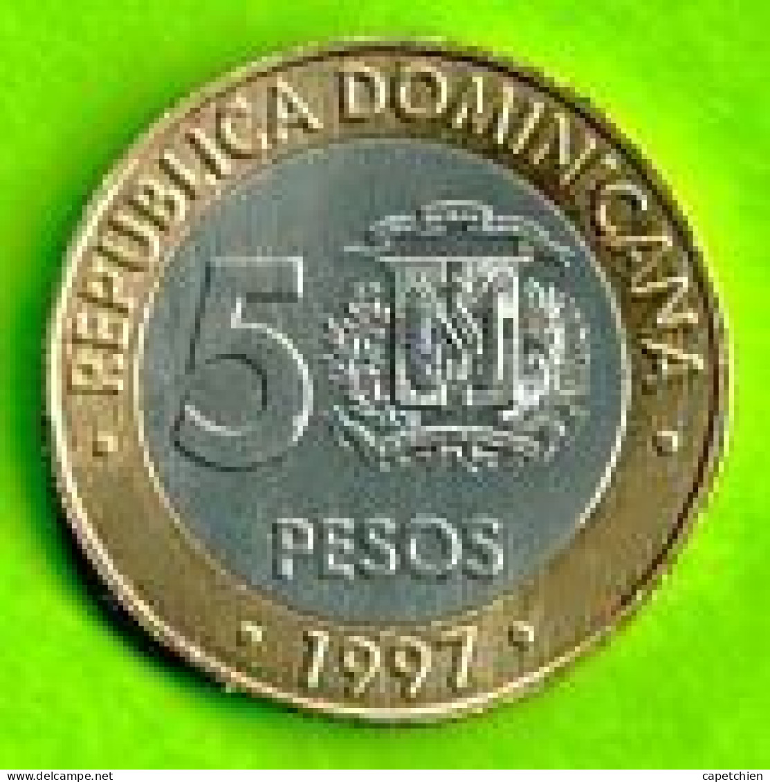 REPUBLIQUE DOMINICAINE / 5 PESOS / 1997 - Dominicaine