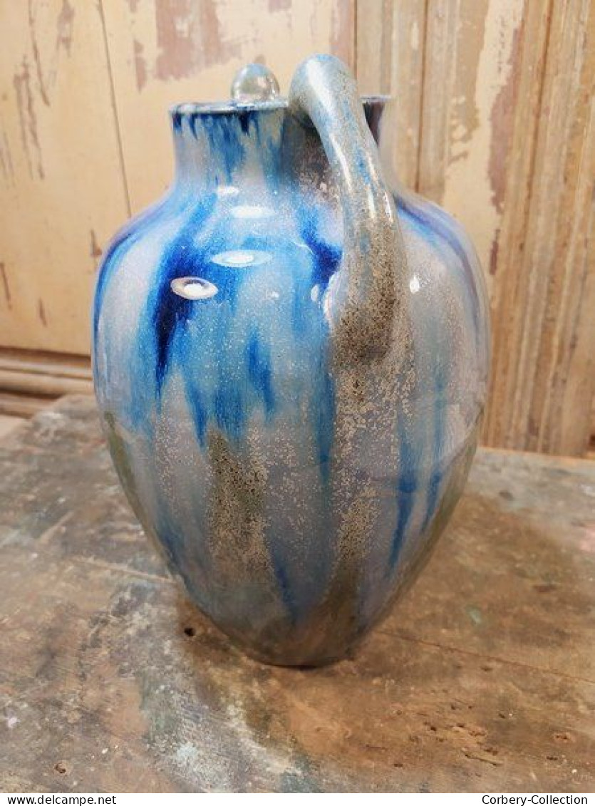Céramique Vase Art Nouveau Grès Beauvais Charles Greber - Altri & Non Classificati