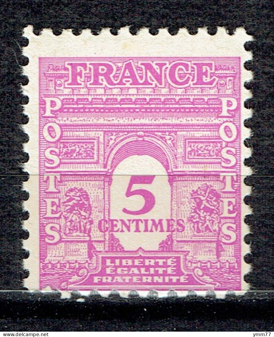 5 C Lilas-rose Arc Du Triomphe - 1944-45 Arc De Triomphe