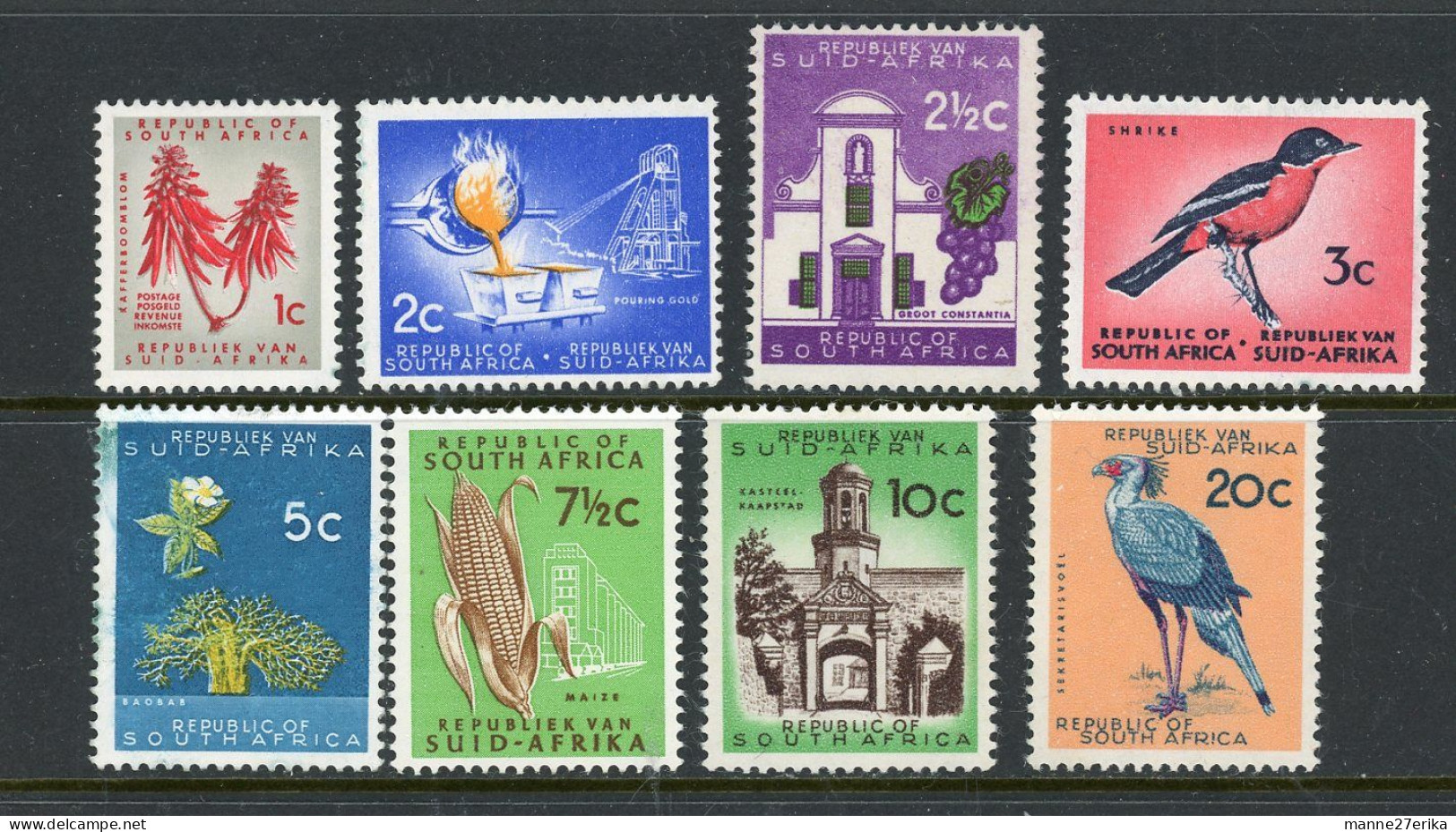 South Africa MH 1961-63 - Unused Stamps