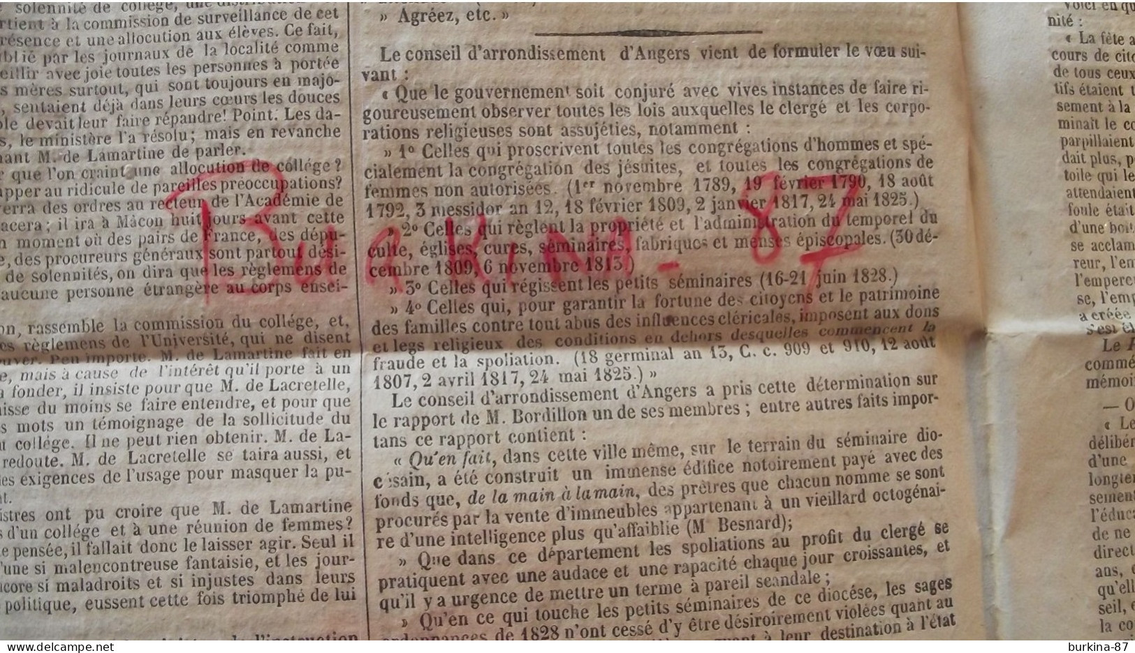LE SIECLE, Journal, 22 Aout 1843,  Paris Et Départements - 1800 - 1849