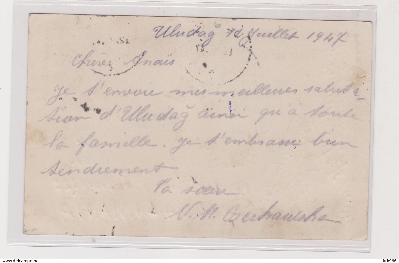 TURKEY 1947 ULUDAG Censored Postal Stationery To Germany - Covers & Documents