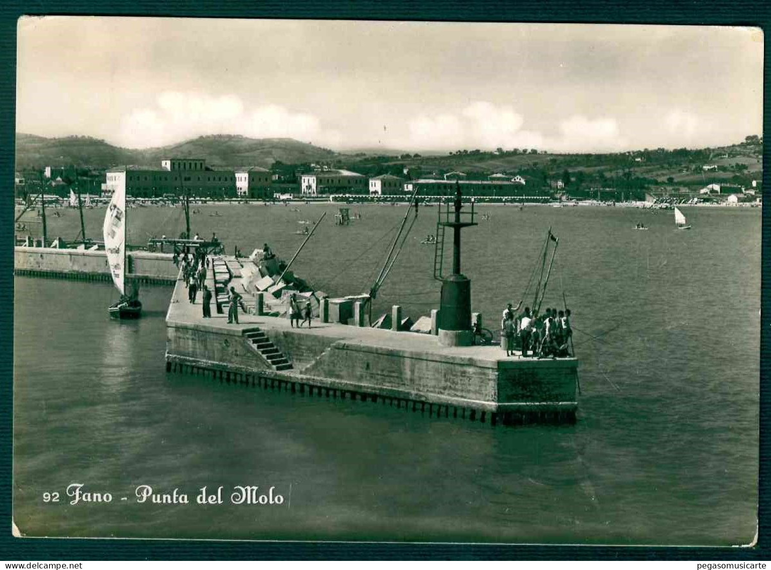 MT151 - FANO - PUNTA DEL MOLO - ANIMATA 1954 - Fano