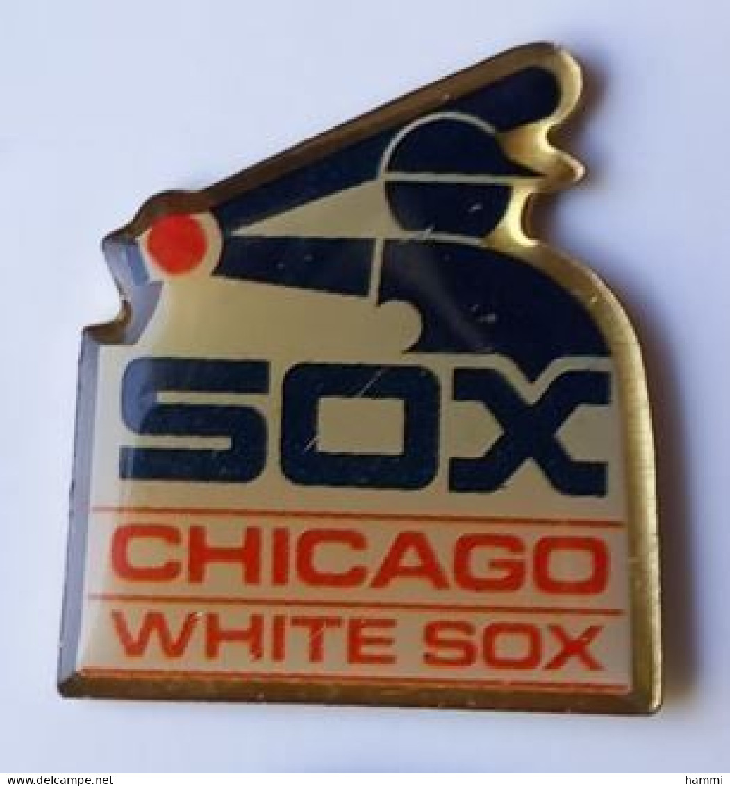 YY277 Pin's Baseball Base Ball USA SOX CHICAGO WHITE SOX Achat Immédiat - Béisbol