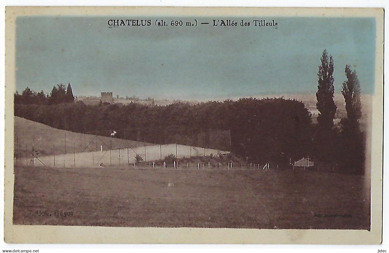 CPA 23 Châtelus Malvaleix L'allée Des Tilleuls Près De Genouillac Ladapeyre Bonnat Clugnat Bétête Roches Boussac Guéret - Chatelus Malvaleix