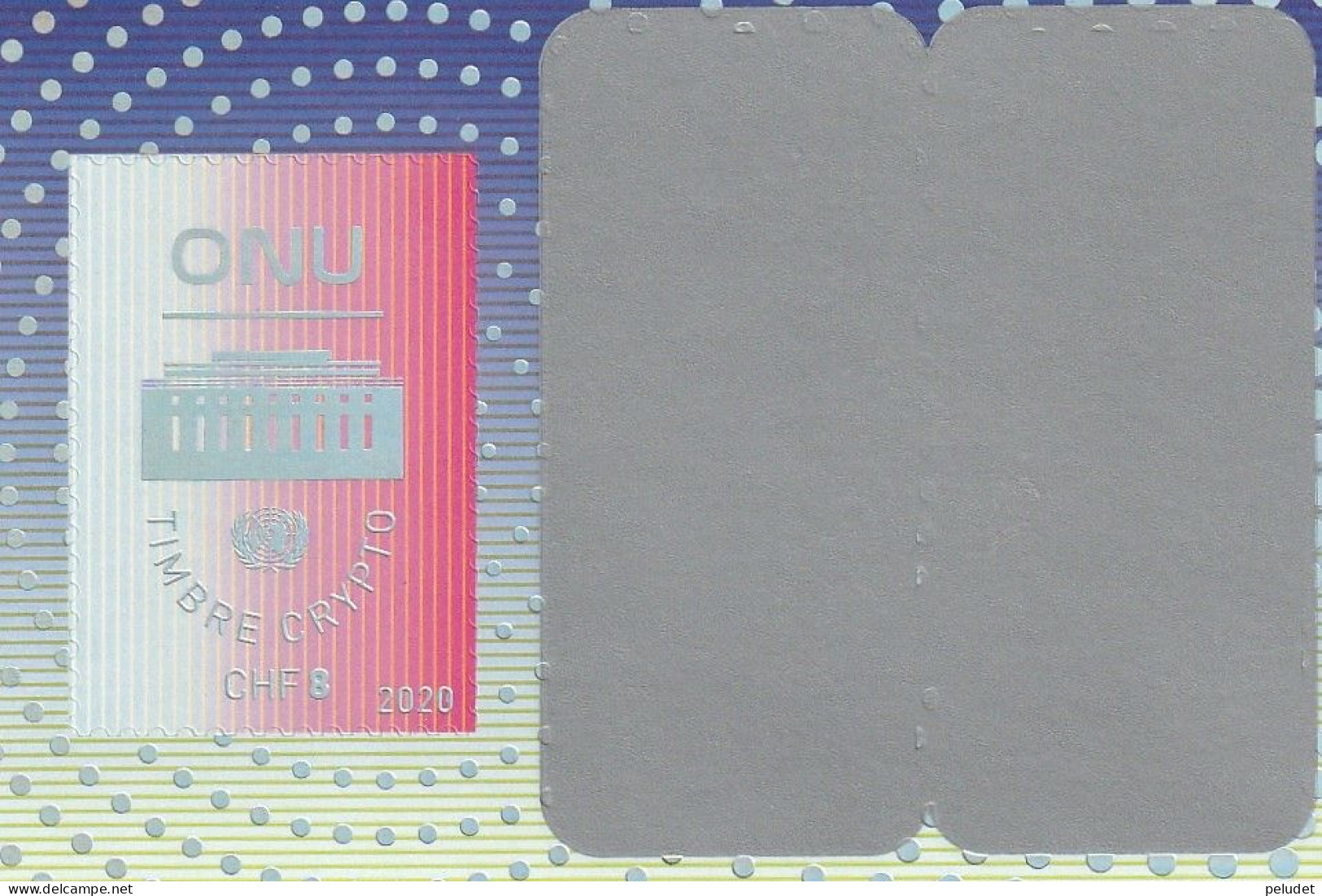 U.N. 2020 Crypto-Stamp 1 V ** Mi BL62, Sn 692, Un BF83 - Unused Stamps