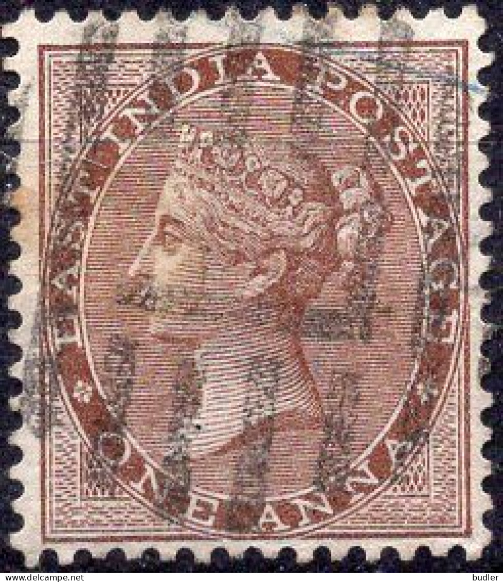 INDIA (BRITISCH OCCUPATION) :1860: Y.11° : 1 Anna : Gestempeld / Oblitéré / Cancelled. - 1858-79 Kolonie Van De Kroon