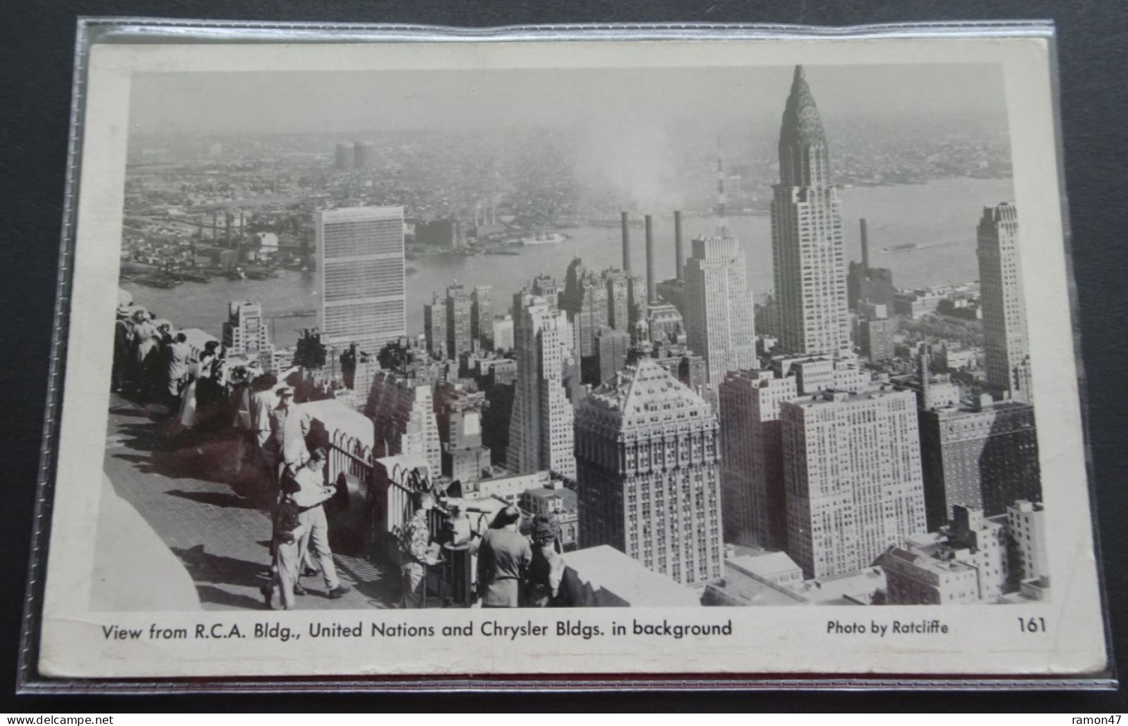 View From R.C.A. Bldg., United Nations And Chrysler Bldgs. In Background - Photo Ratcliffe - # 161 - Chrysler Building