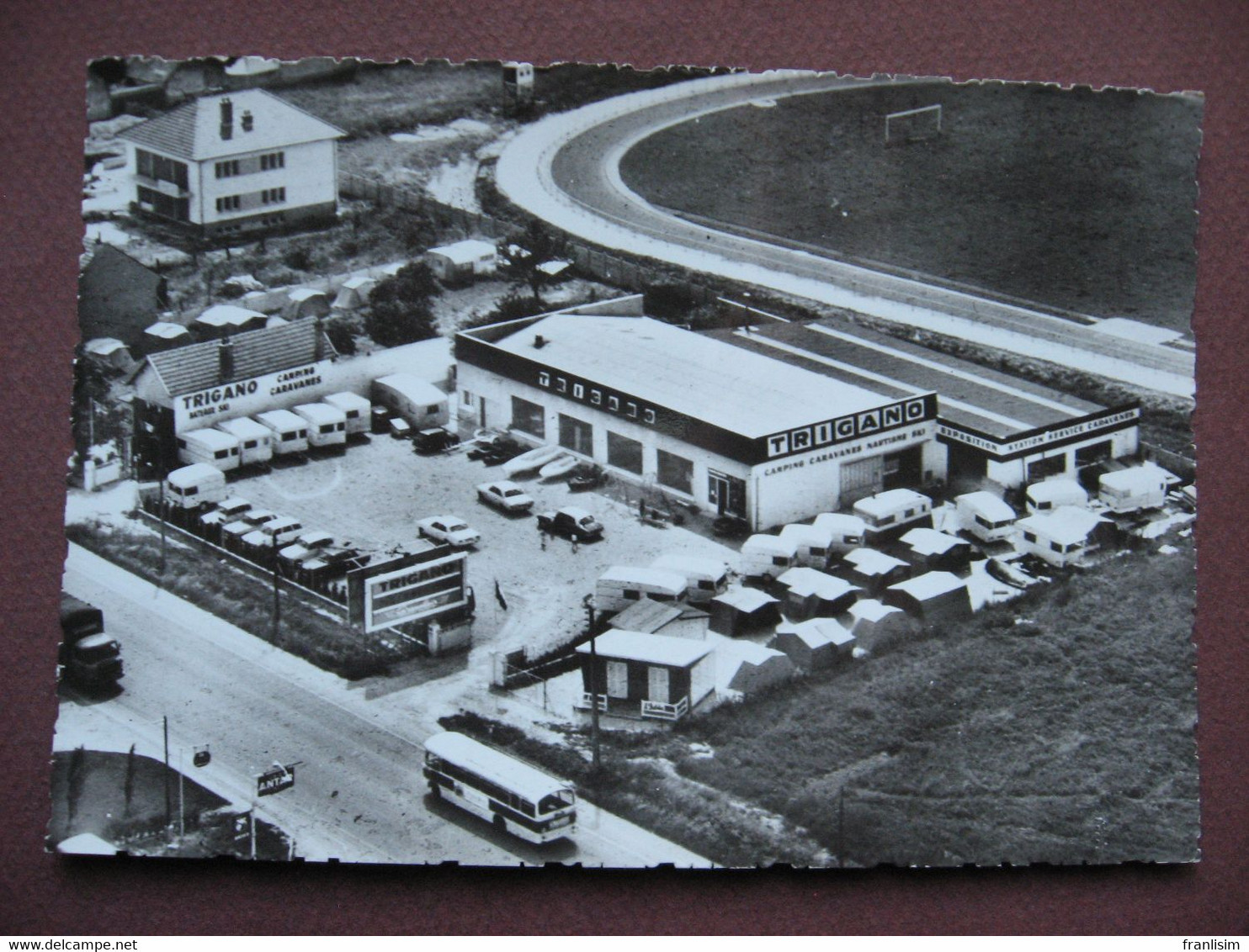 CPA CPSM PHOTO 21 CHENOVE Entreprise TRIGANO Ex 60 Route De Beaune 1960 RARE PLAN ? Camping Tentes Caravanes - Chenove