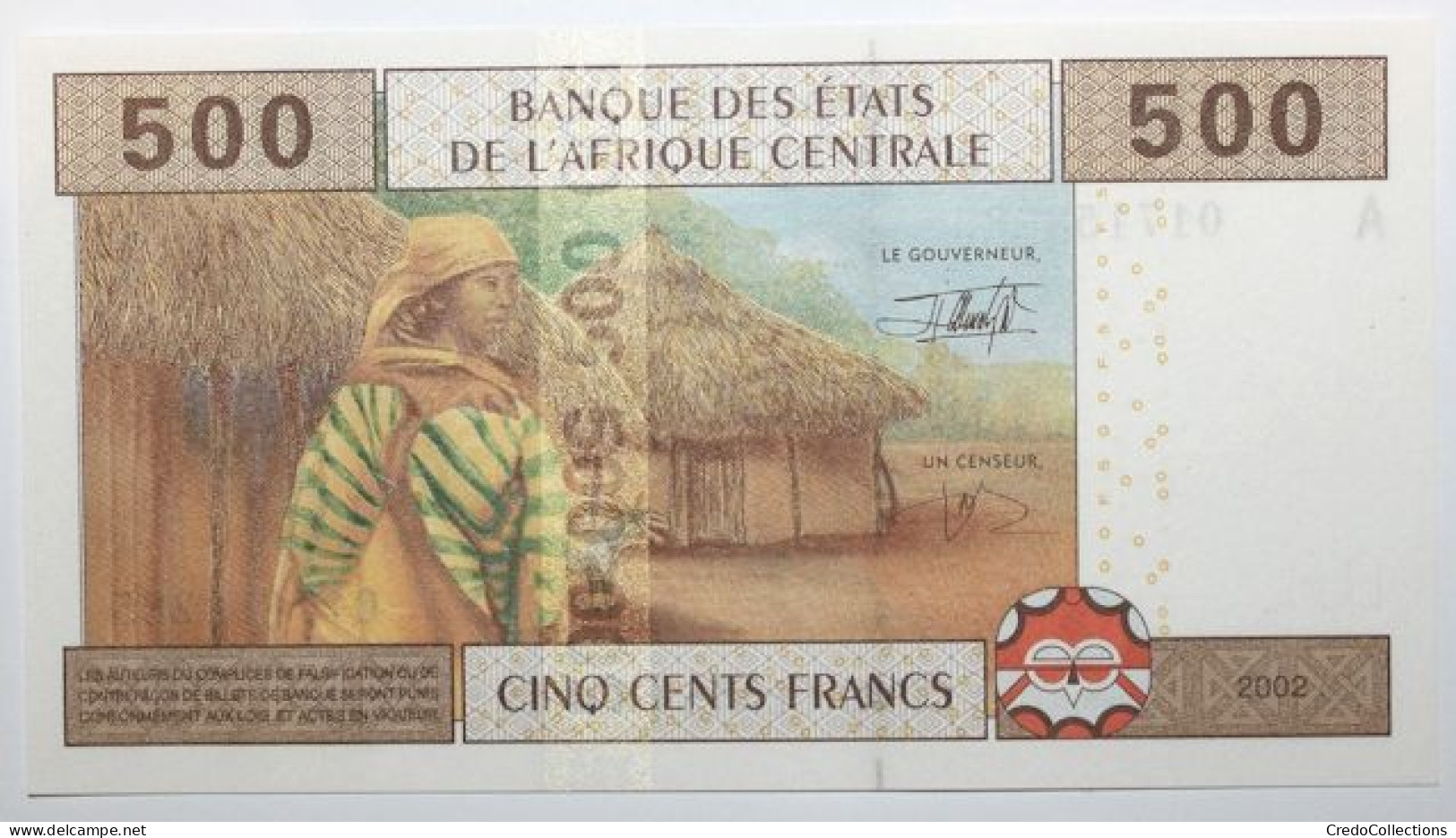 Gabon - 500 Francs - 2002 - PICK 406 Aa - NEUF - Gabon