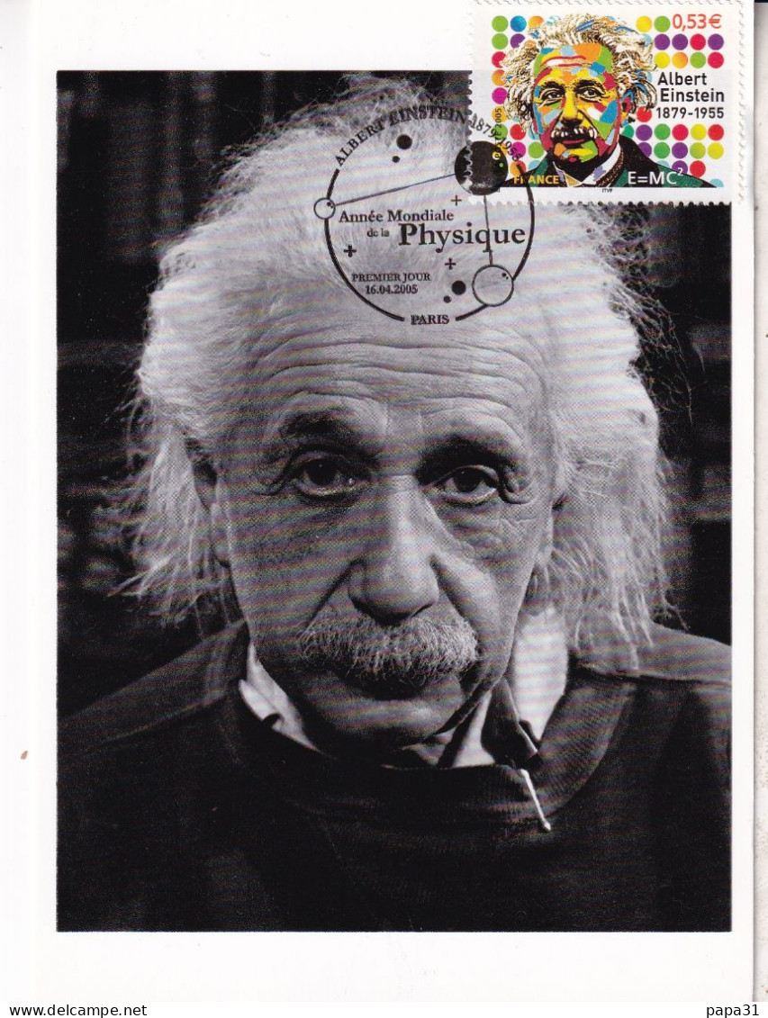 ALBERT EINSTEIN Phisique  Avec Son Timbre - Nobel Prize Laureates