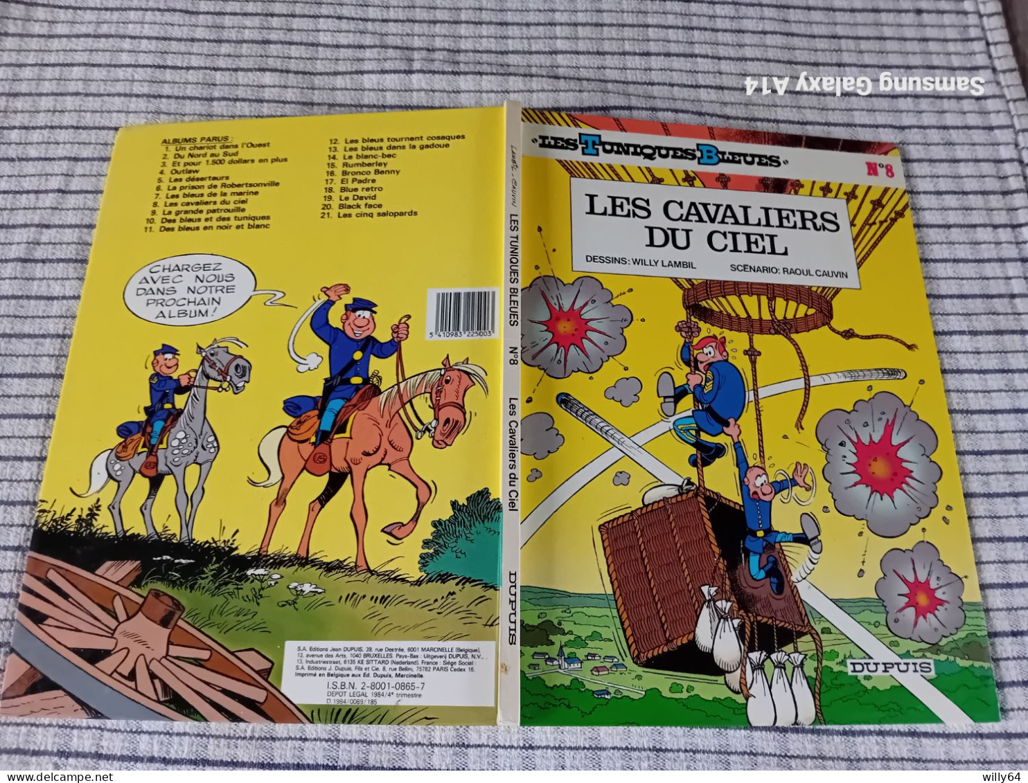 Les Tuniques Bleues   N°8   Les Cavaliers Du Ciel   DUPUIS  1980  TBE - Tuniques Bleues, Les