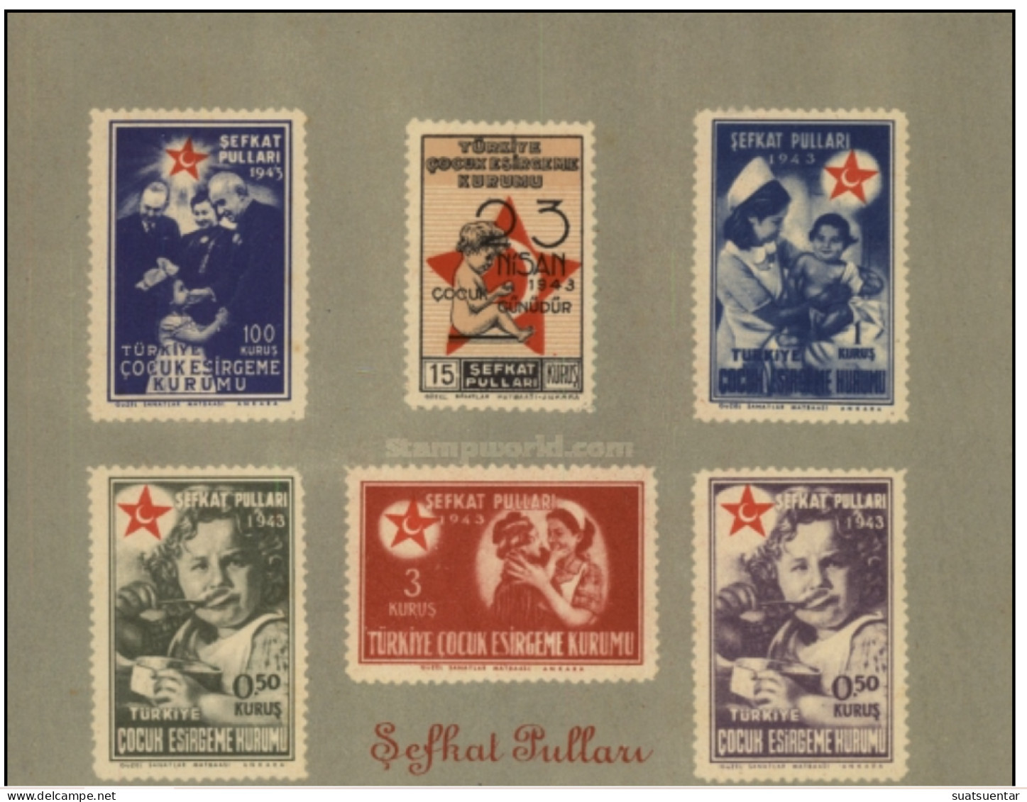 1943 Child Welfare Blok - Charity Stamps