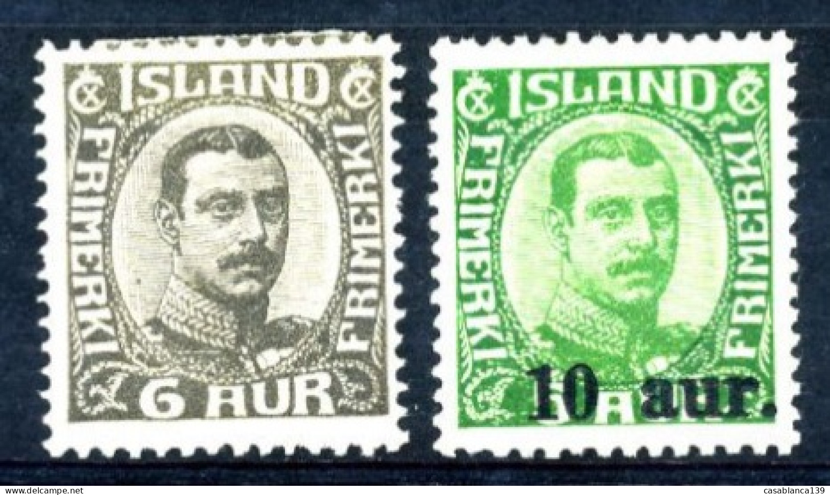 Iceland MI 87,110 Michel 27€ MLH (hinged) - Unused Stamps
