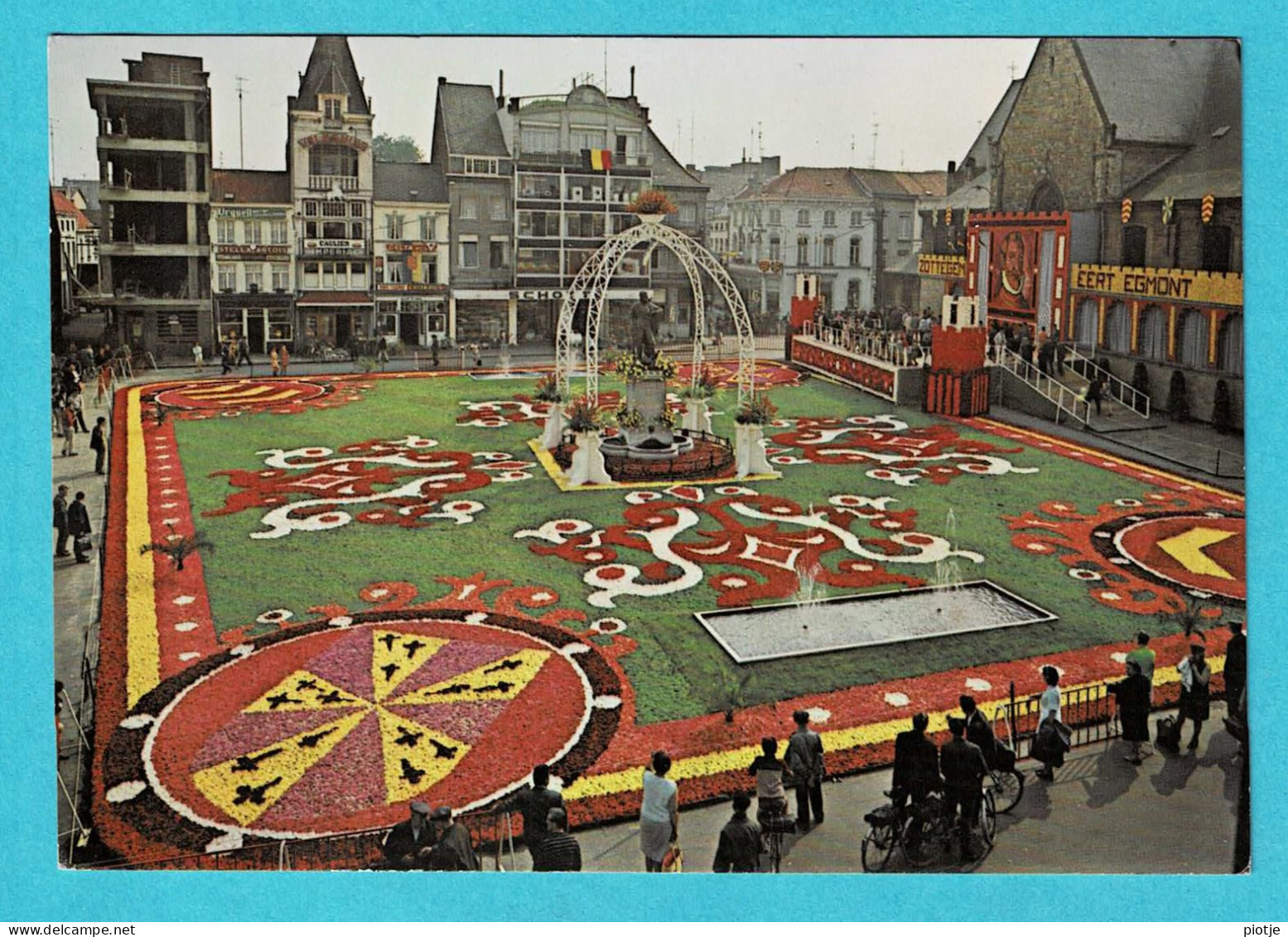 * Zottegem - Sotteghem (Oost Vlaanderen) * Egmontjaar, Bloementapijt E. Stautemas, Tapis De Fleurs, Flowercarpet - Zottegem