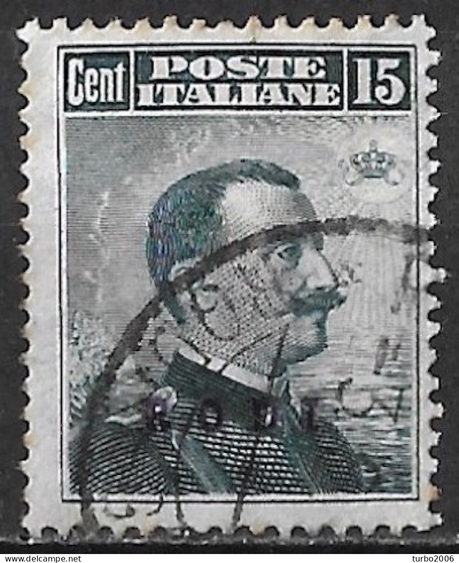 DODECANESE 1912 Stamps Of Italy With Black Overprint RODI 15 C Black Vl. 4 Used - Dodekanisos