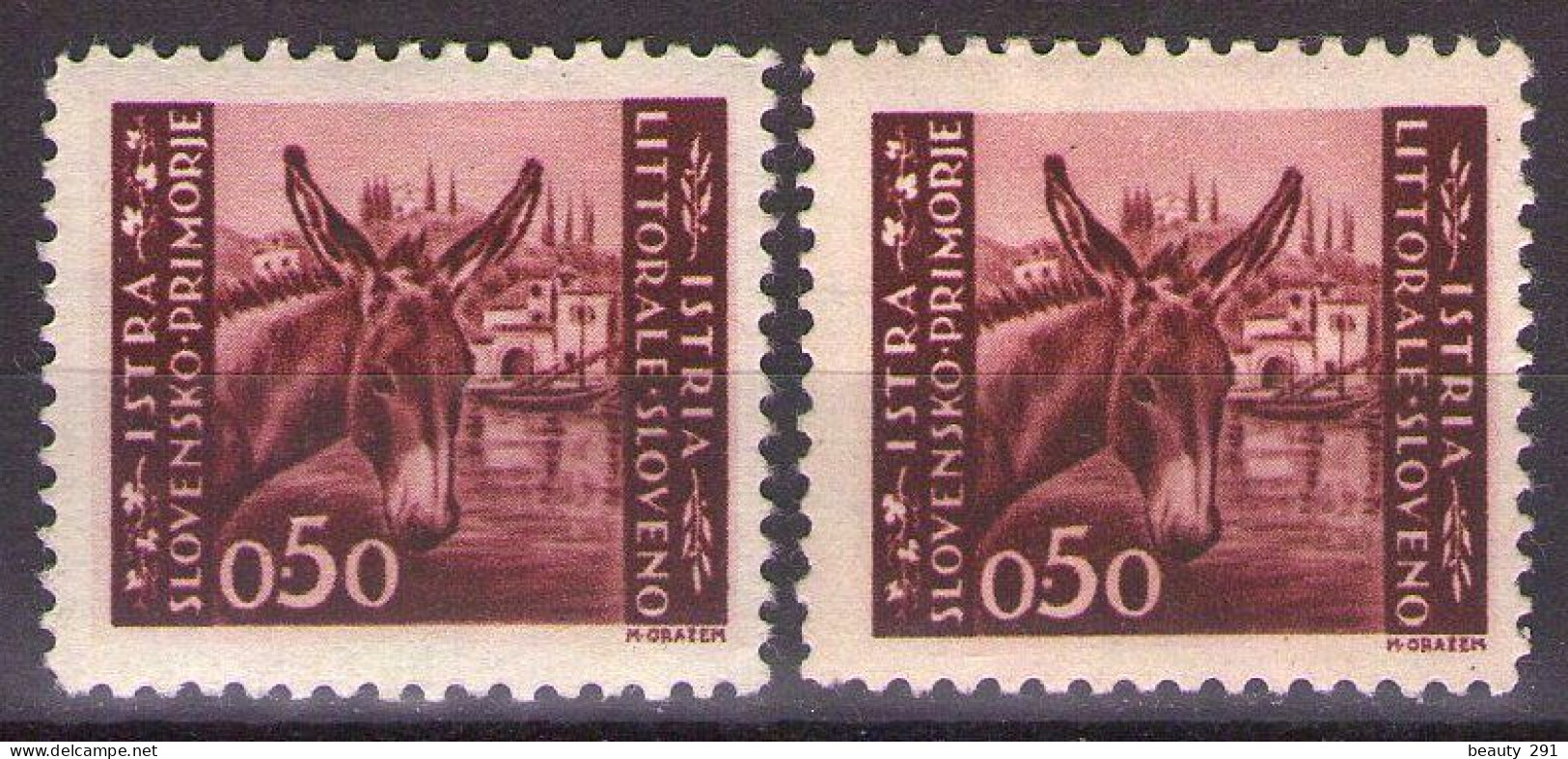 ISTRIA E LITORALE SLOVENO 1945. Tiratura Di Lubiana, Dent. 10 1/2-11 1/2, Sass. 42,  MNH(**) - Yugoslavian Occ.: Slovenian Shore