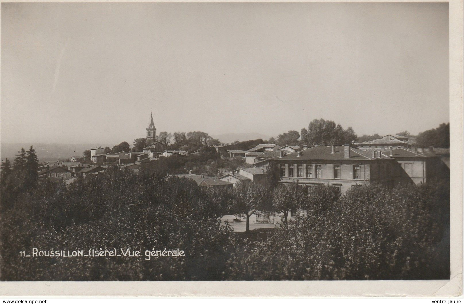 Roussillon, Vue Générale, Adressée à Jacques Morel De Péage En Roussillon De La Sté RHODIA, 166B - Roussillon