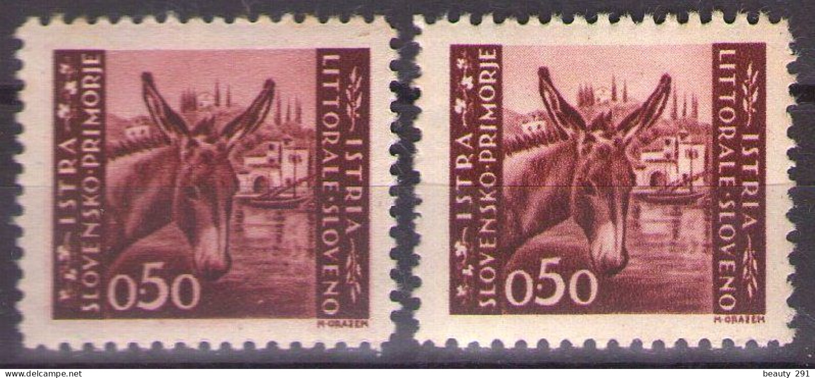 ISTRIA E LITORALE SLOVENO 1945. Tiratura Di Lubiana, Dent. 10 1/2-11 1/2, Sass. 42,  MNH(**) - Yugoslavian Occ.: Slovenian Shore