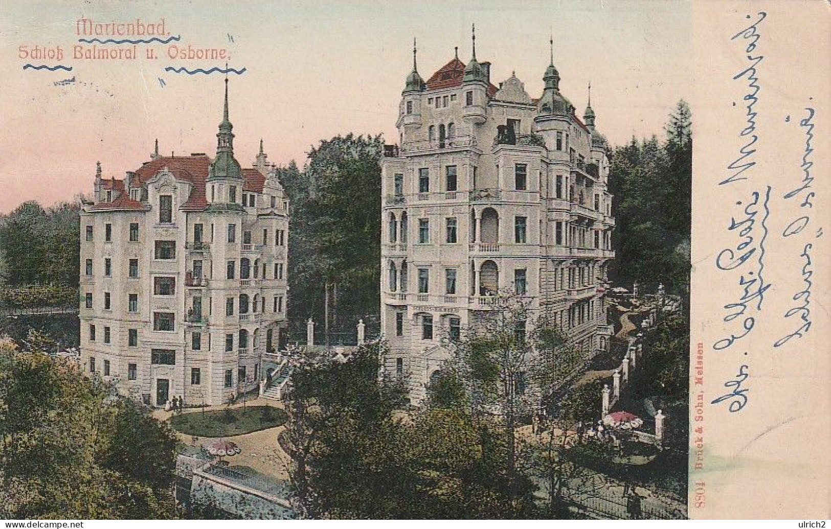 AK Marienbad - Schloss Balmoral Und Osborne - Ca. 1910 (65382) - Tschechische Republik