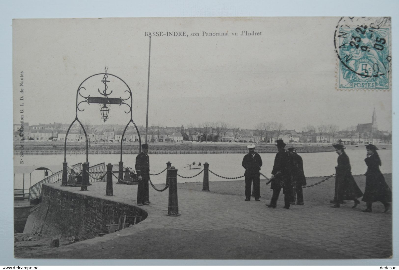Cpa Basse Indre Son Panorama Vu D'Indret 1905 - NOU32 - Basse-Indre