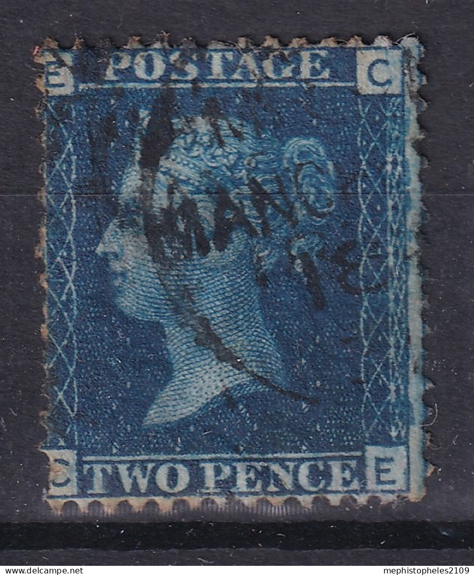 GREAT BRITAIN 1855 - Canceled - Sc# 17 - Perf. 14 - Wmk Large Crown - Usati