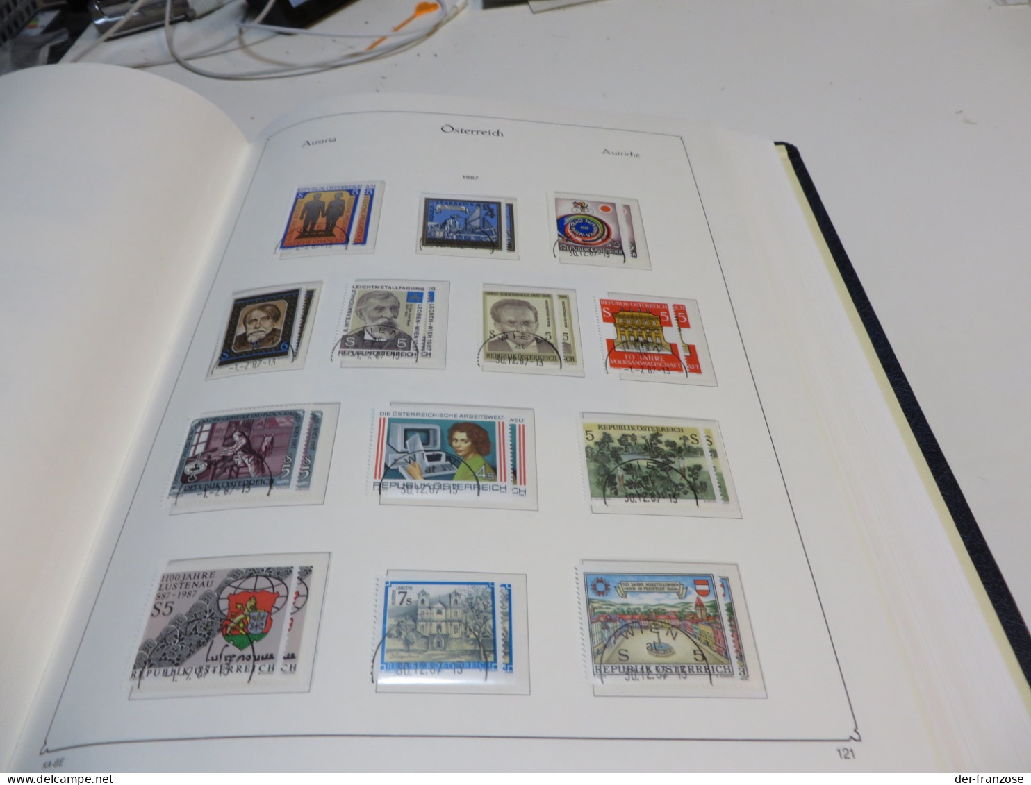 ÖSTERREICH 1973 bis 1995  Posten o /  ** /  MARKEN auf  KABE - VORDRUCKTEXT im  BINDER