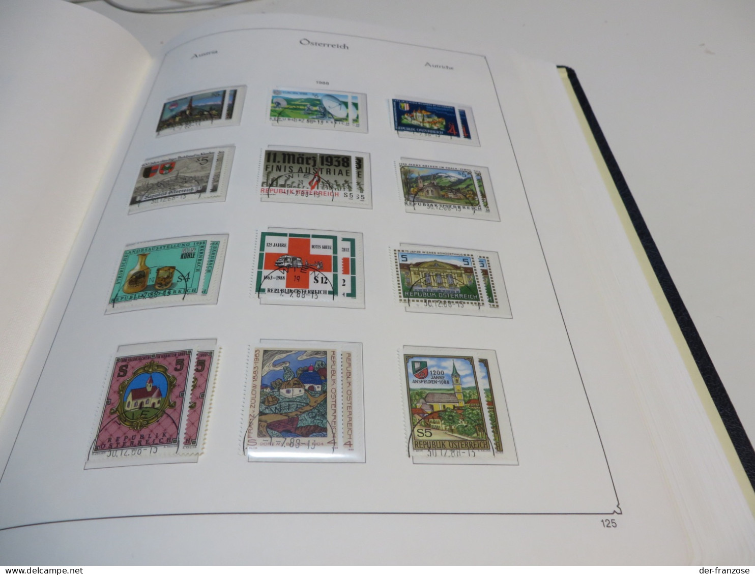 ÖSTERREICH 1973 bis 1995  Posten o /  ** /  MARKEN auf  KABE - VORDRUCKTEXT im  BINDER