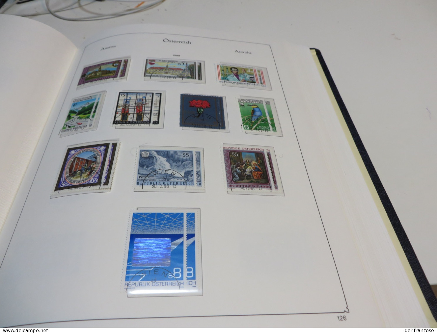 ÖSTERREICH 1973 bis 1995  Posten o /  ** /  MARKEN auf  KABE - VORDRUCKTEXT im  BINDER