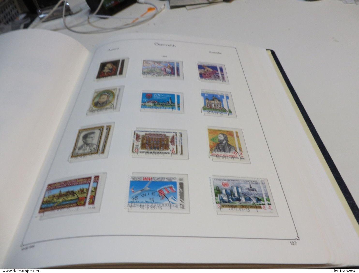 ÖSTERREICH 1973 bis 1995  Posten o /  ** /  MARKEN auf  KABE - VORDRUCKTEXT im  BINDER