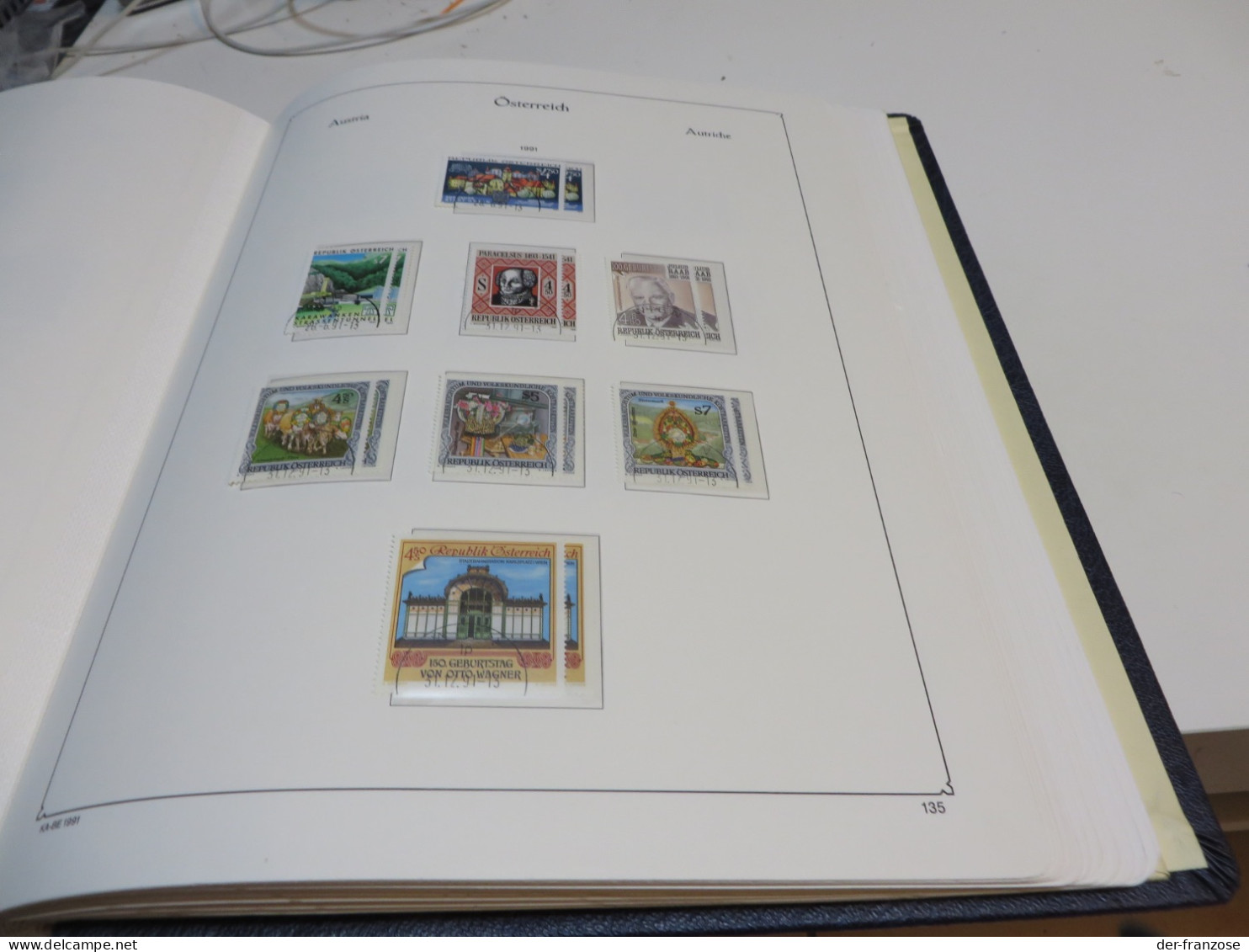 ÖSTERREICH 1973 bis 1995  Posten o /  ** /  MARKEN auf  KABE - VORDRUCKTEXT im  BINDER