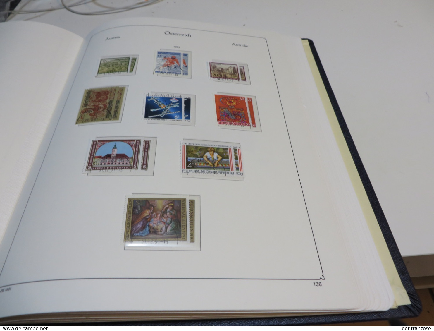 ÖSTERREICH 1973 bis 1995  Posten o /  ** /  MARKEN auf  KABE - VORDRUCKTEXT im  BINDER