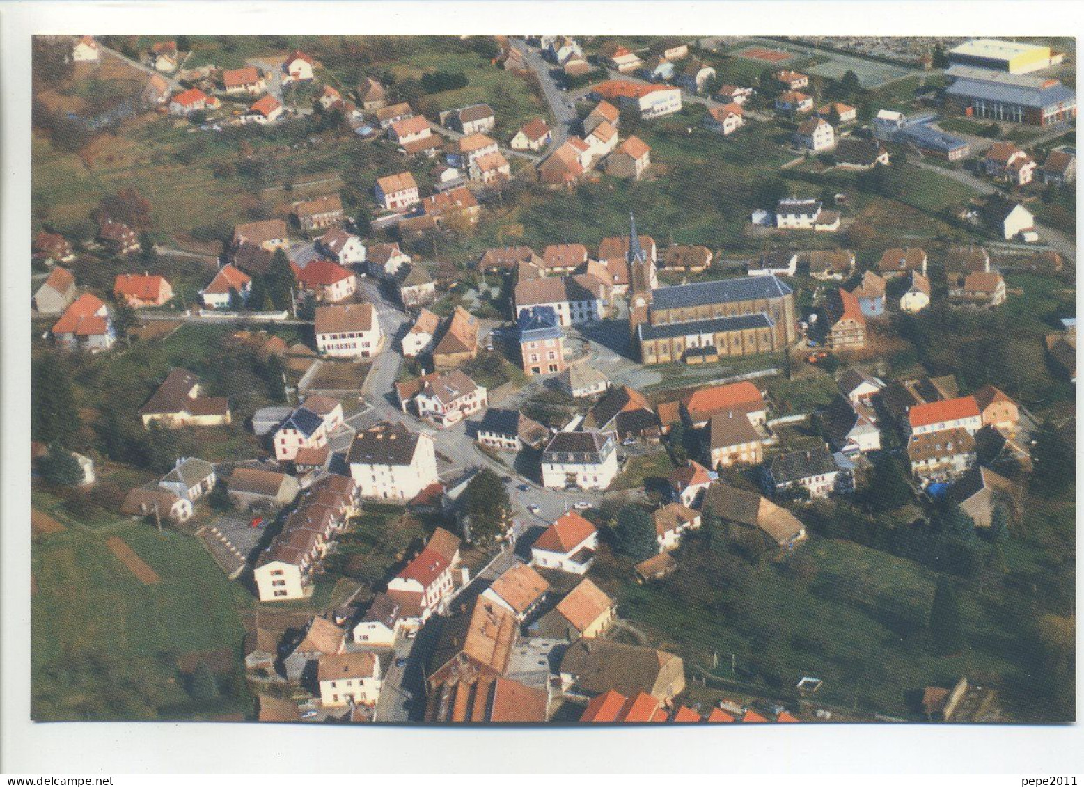 CPSM [90] Territoire De Belfort - Rougemont-le-Château - Vue Aérienne Peu Commune - Rougemont-le-Château