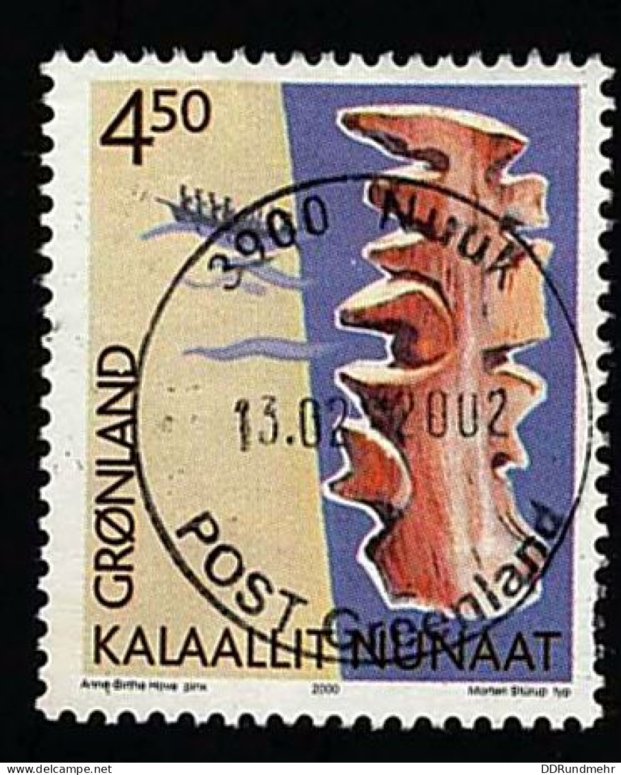 2000 Wooden Map  Michel GL 356 Stamp Number GL 376 Yvert Et Tellier GL 330 Stanley Gibbons GL 382 Used - Oblitérés