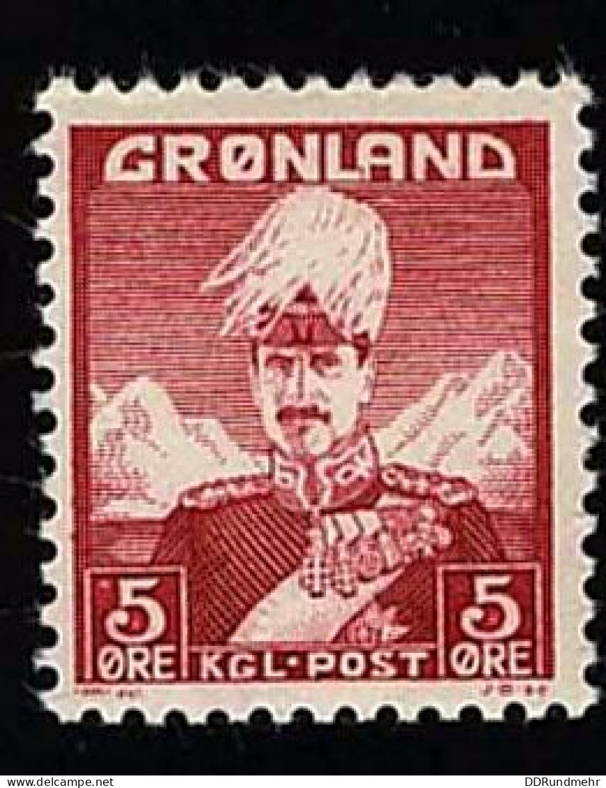 1938 King Christian X Michel GL 2 Stamp Number GL 2 Yvert Et Tellier GL 2 Stanley Gibbons GL 2 Xx MNH - Nuevos