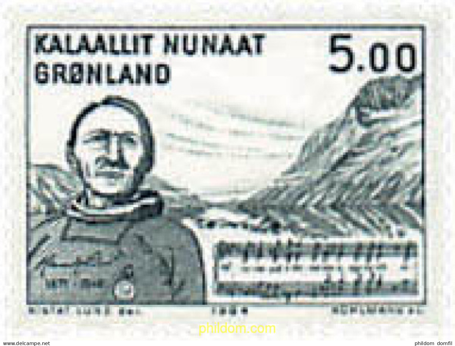 96905 MNH GROENLANDIA 1984 HOMENAJE A HENRIK LUND - Neufs