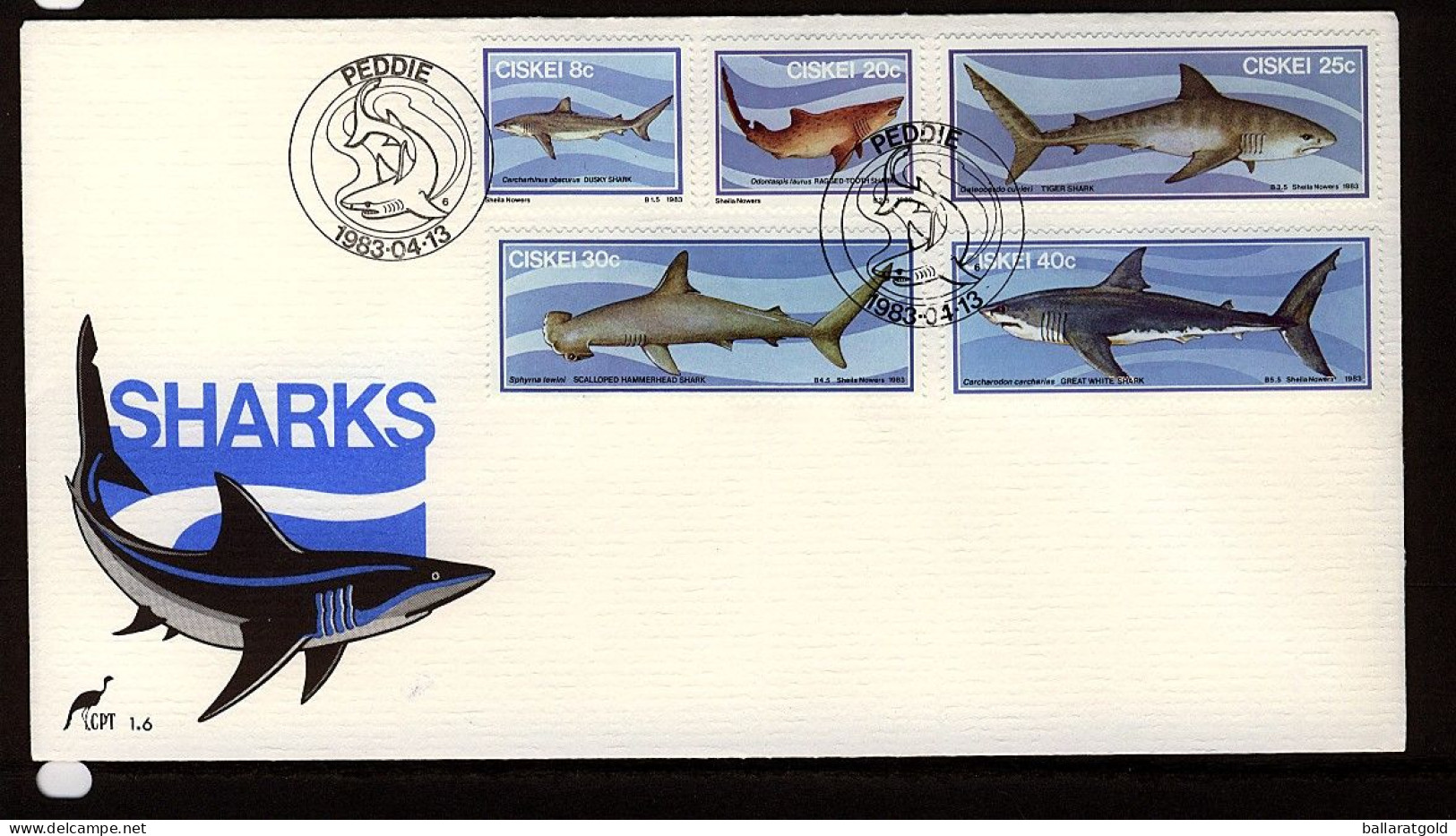 Ciskei 1983 Sharks First Day Cover 1.6 - Ciskei